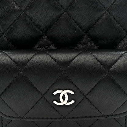 Chanel Lambskin Quilted CC Mini Classic Backpack Black 8 of 10
