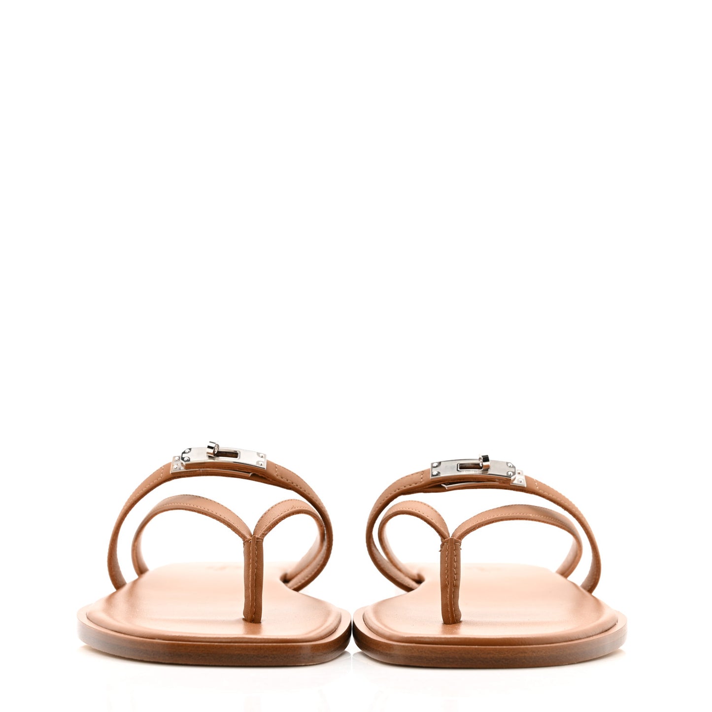 Calfskin Miss Sandals 38 Naturel