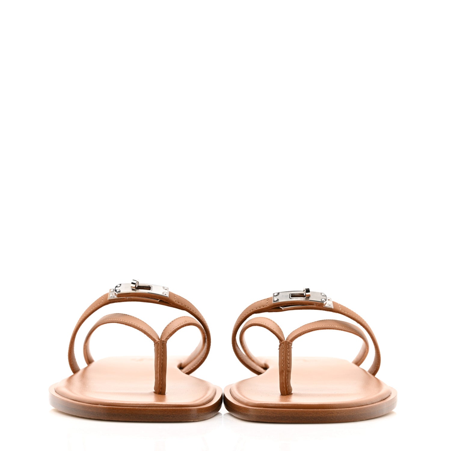 Hermes Calfskin Miss Sandals 38 Naturel 3 of 10