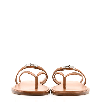 Hermes Calfskin Miss Sandals 38 Naturel 3 of 10