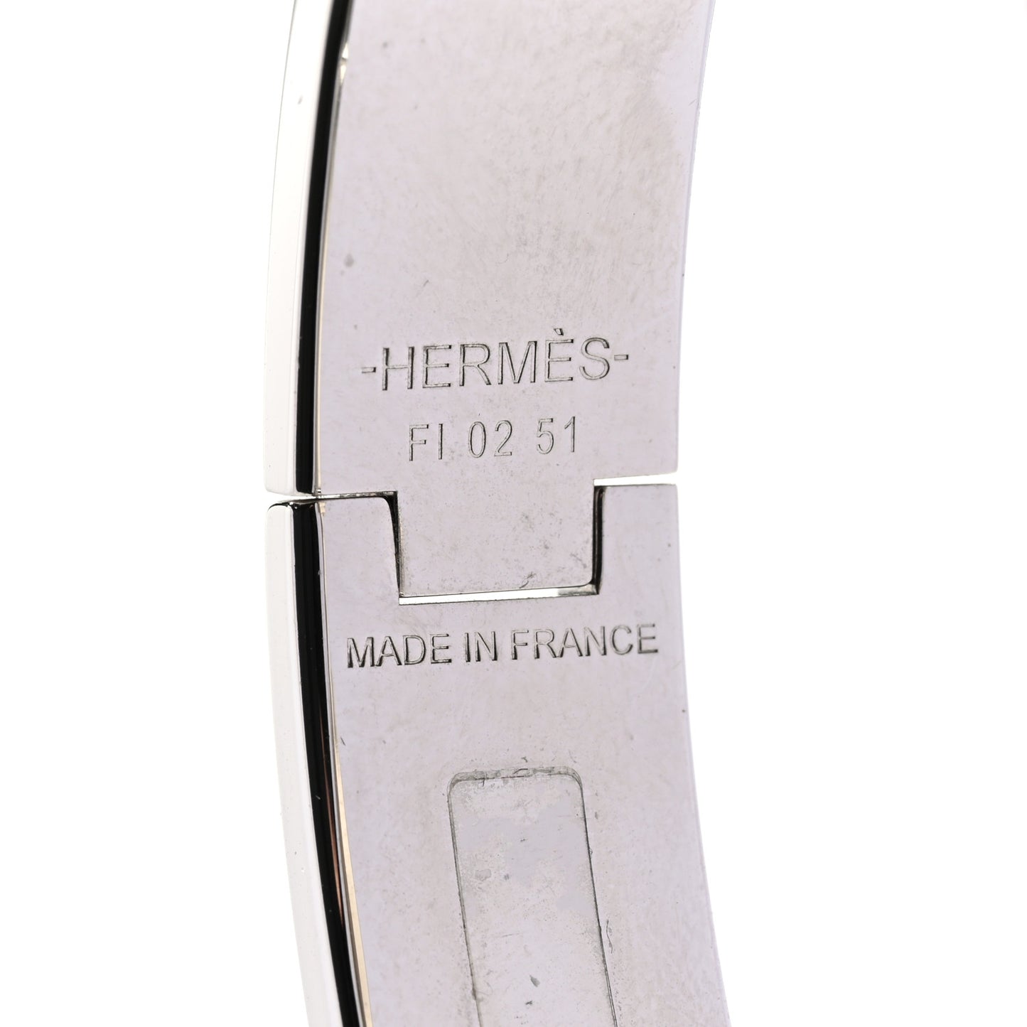Enamel Narrow Clic Clac H Bracelet PM Lilas