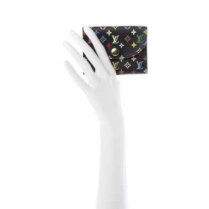 Louis Vuitton Monogram Multicolor Business Card Holder Black Grenade 2 of 8