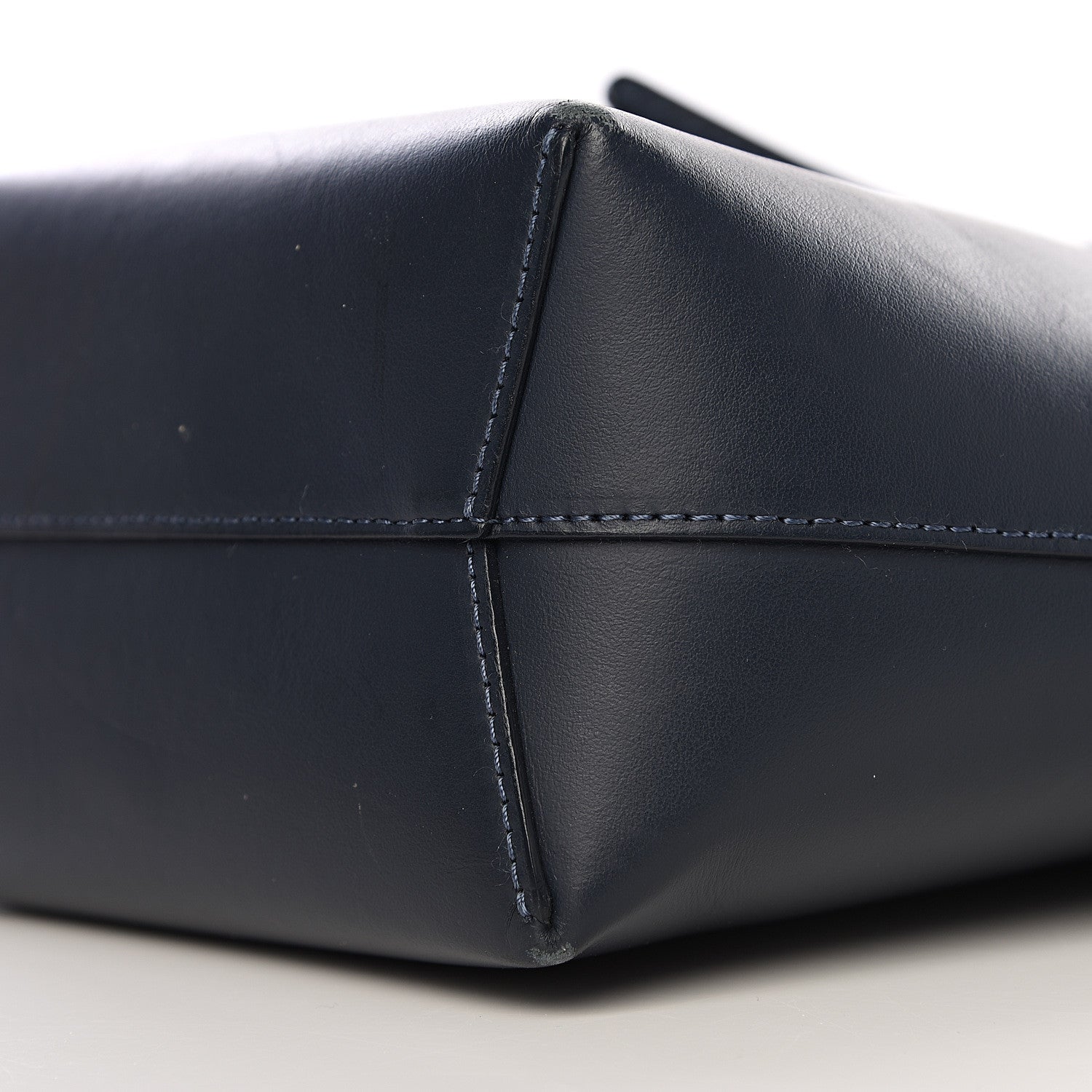 Mansur Gavriel Calfskin Mini Mini Bucket Bag Blu 8 of 10
