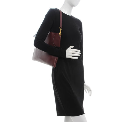 Celine Natural Calfskin Flat Bag Burgundy 2 of 10