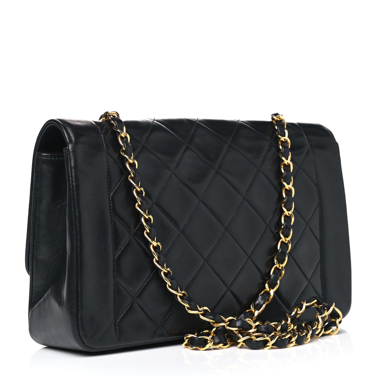 Chanel Lambskin Quilted Medium Single Flap Black 3 of 10