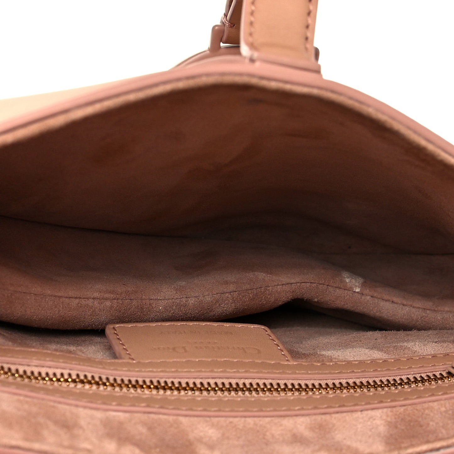 Ultra Matte Calfskin Saddle Bag Blush