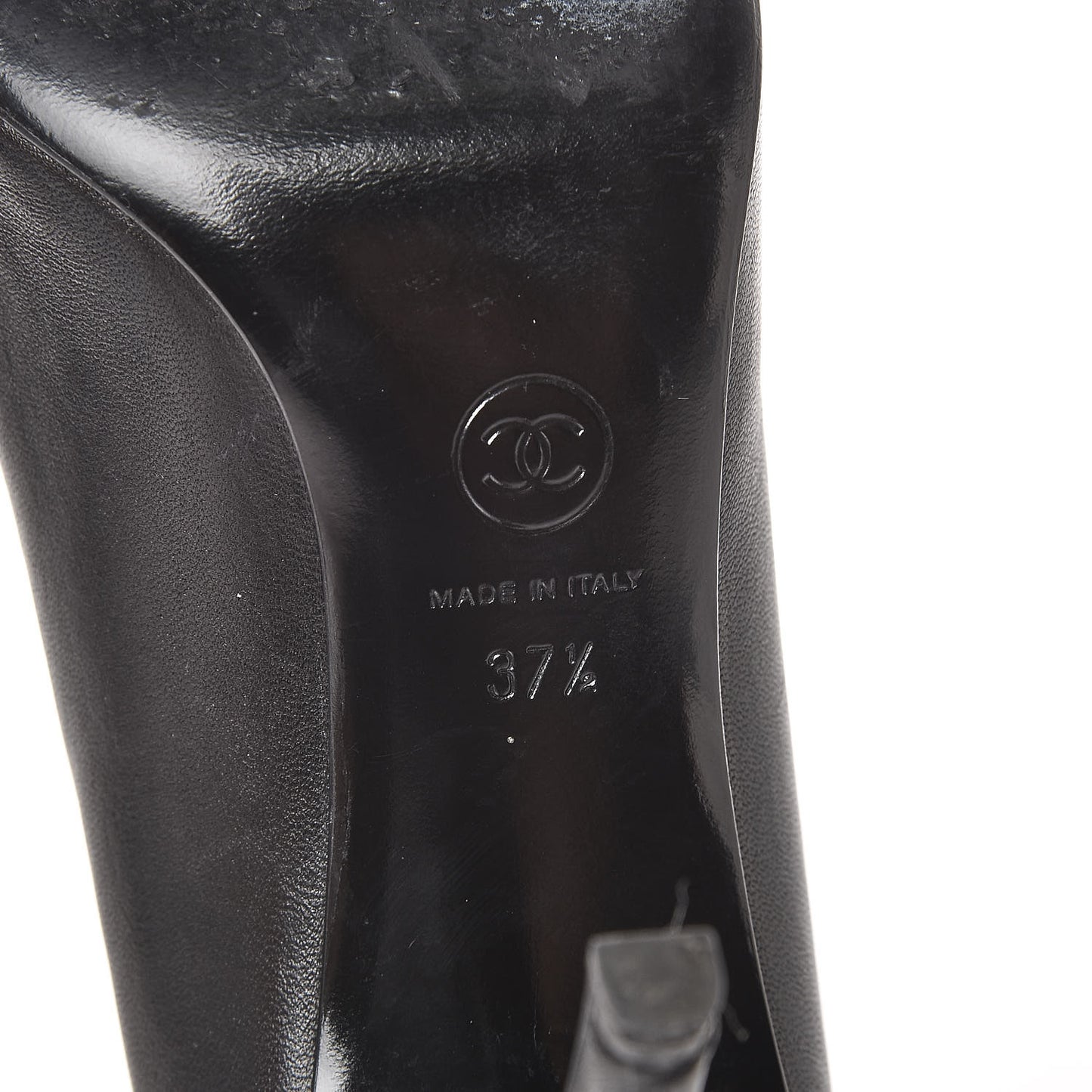 Lambskin Camellia Pumps 37.5 Black