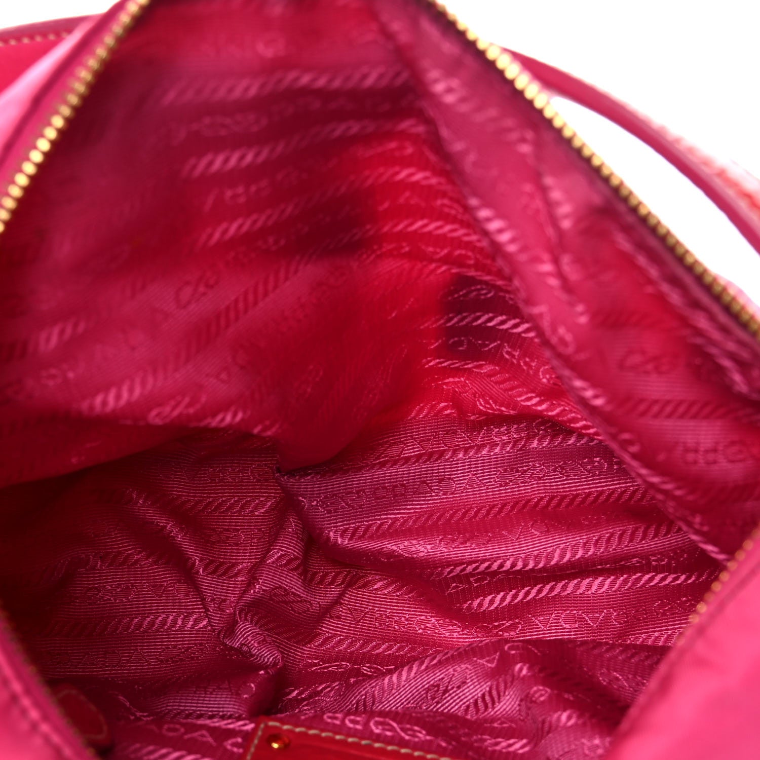 Prada Tessuto Nylon Pietre Jeweled Shoulder Bag Fuxia 4 of 14
