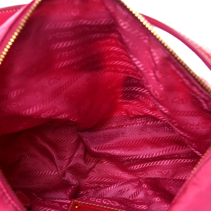 Prada Tessuto Nylon Pietre Jeweled Shoulder Bag Fuxia 4 of 14