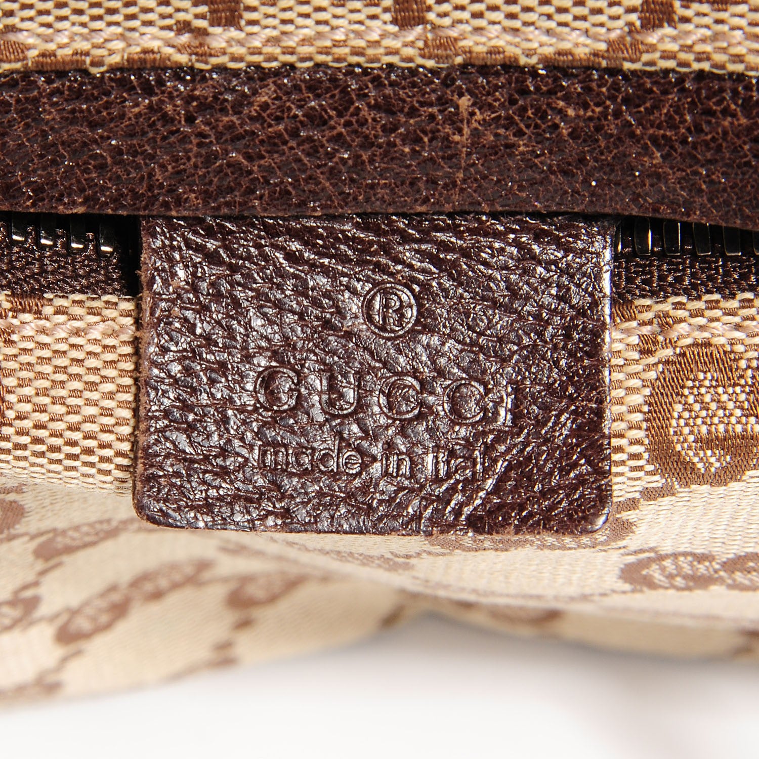 Gucci GG Monogram Double Pocket Belt Bag Dark Brown 8 of 9