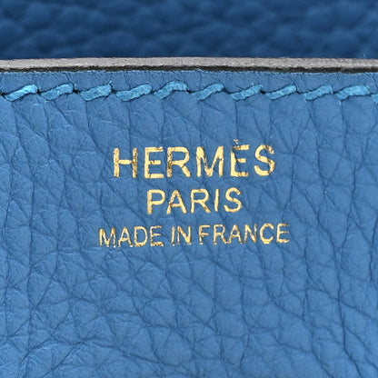 Hermes Taurillon Clemence Birkin 30 Bleu Zanzibar 6 of 12