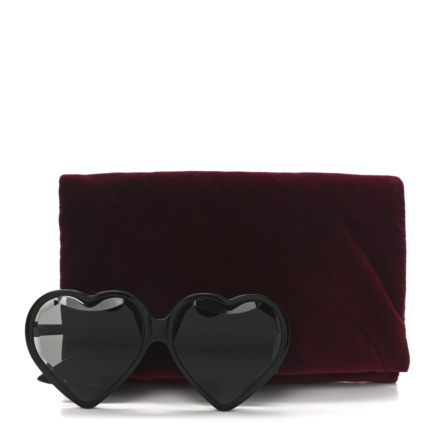 Acetate Hollywood Forever Heart Sunglasses GG0360S Black