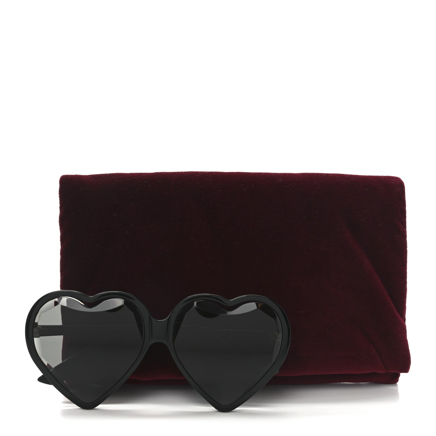 Gucci Acetate Hollywood Forever Heart Sunglasses GG0360S Black 7 of 7