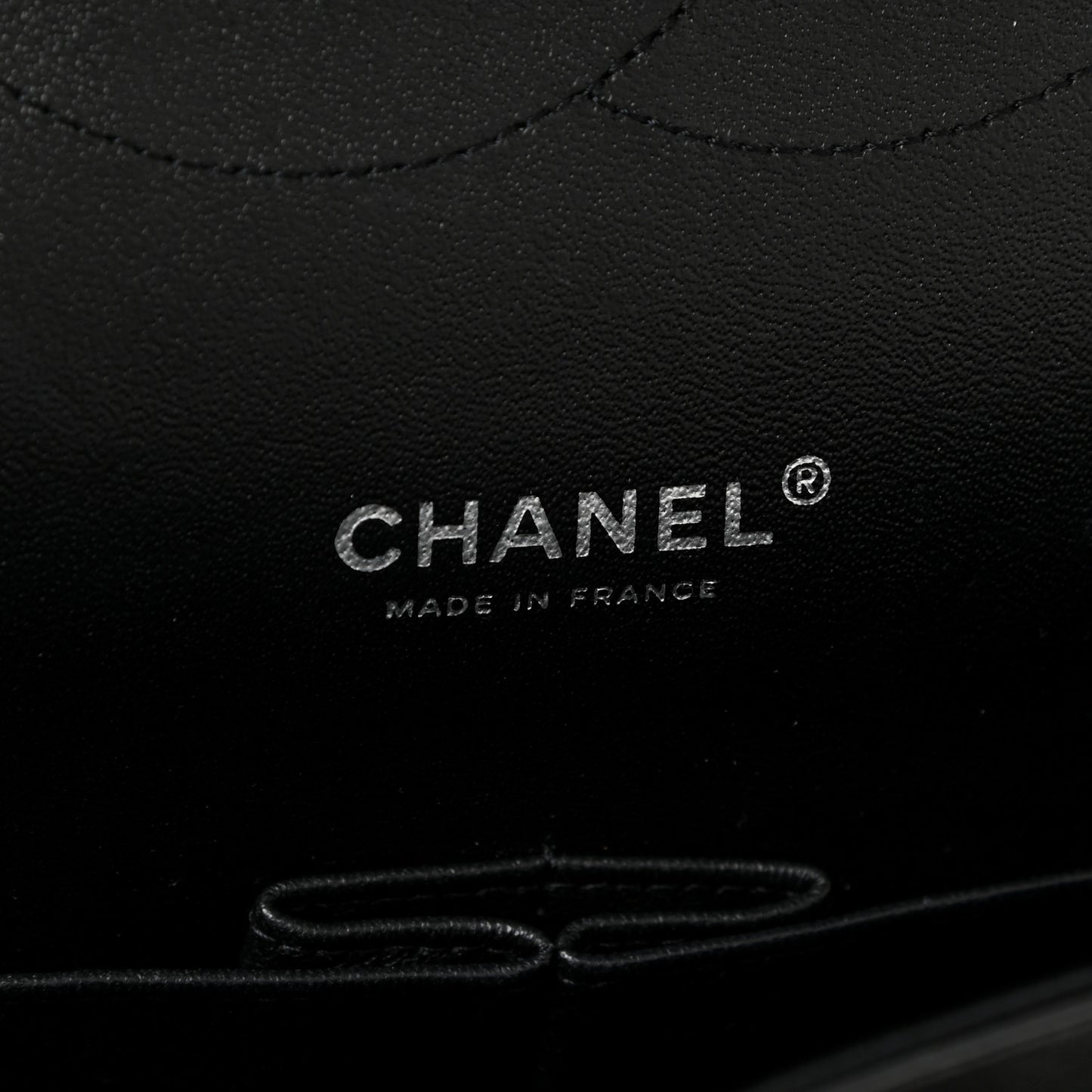 Patent Quilted Maxi Double Flap Black