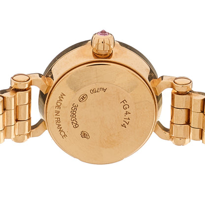 Hermes 18K Rose Gold Diamond Pink Sapphire 16mm Faubourg Quartz Watch 4 of 5