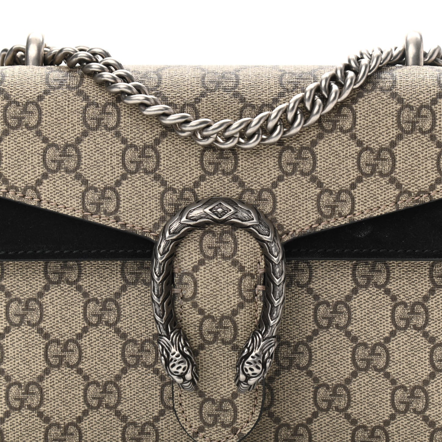GG Supreme Monogram Mini Dionysus Shoulder Bag Black