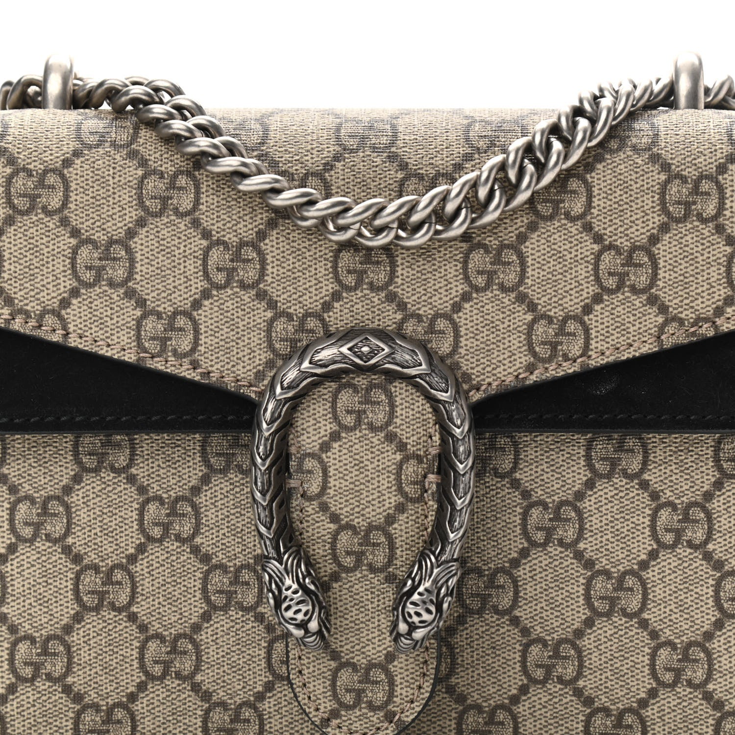 Gucci GG Supreme Monogram Mini Dionysus Shoulder Bag Black 8 of 10