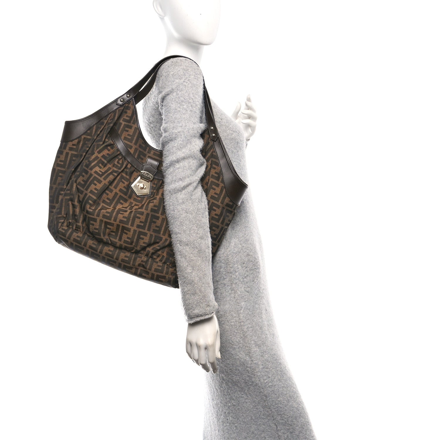Fendi Zucca Large Chef Tote Tobacco 2 of 12