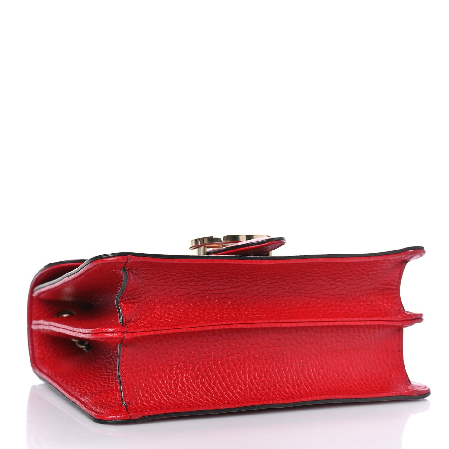 Dollar Calfskin Small Interlocking G Shoulder Bag Red