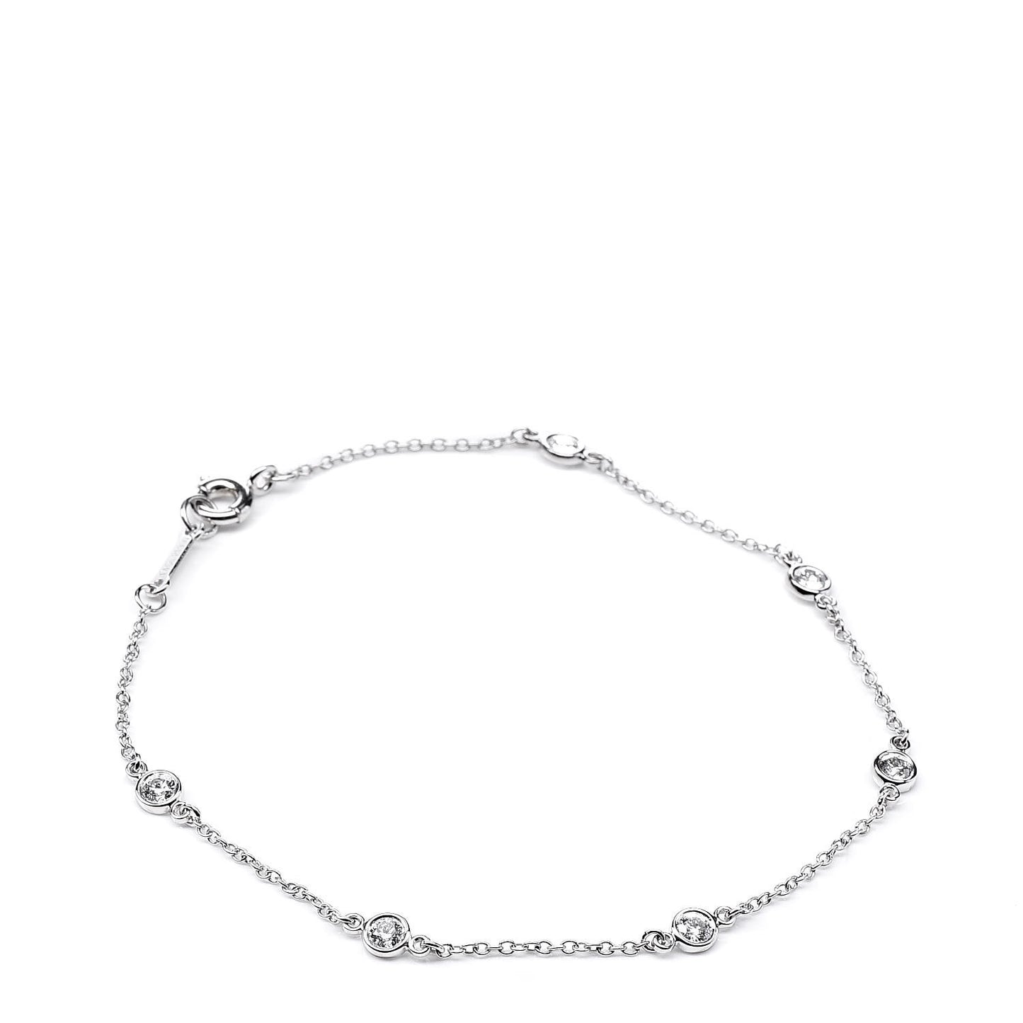 Platinum Diamond .30ctw Elsa Peretti Diamonds by the Yard Station Bracelet
