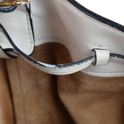 Celine Smooth Calfskin Seau Drawstring Tote White 12 of 13