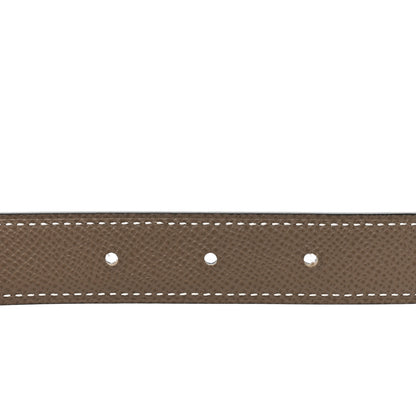 Hermes Epsom Swift 24mm Mini H Belt 85 34 Etoupe Black 4 of 4