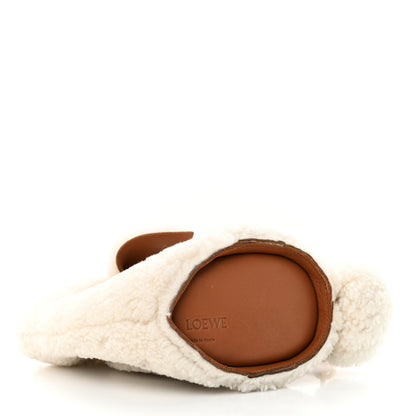 Loewe Shearling Mini Bunny Crossbody Bag Natural 4 of 9