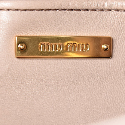 Miu Miu Nappa Matelasse Clutch Cammeo 6 of 9