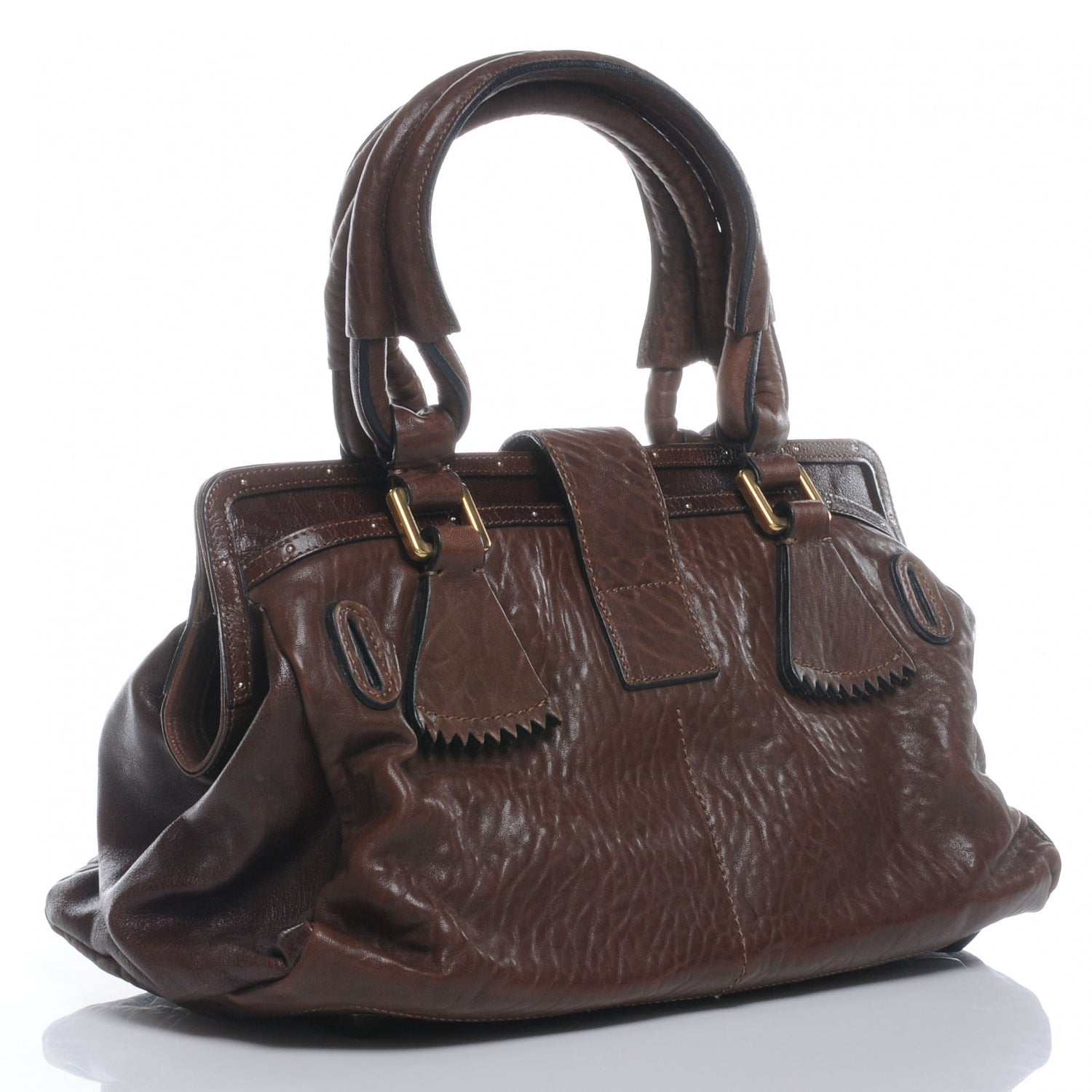 Chloe Leather Elvire Tote Moka 3 of 7
