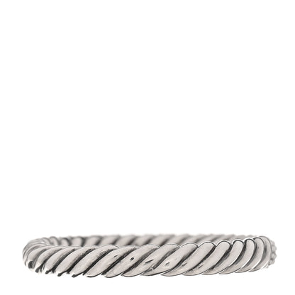 David Yurman Sterling Silver Diamond Petite Pave Band Ring 60 9 3 of 5