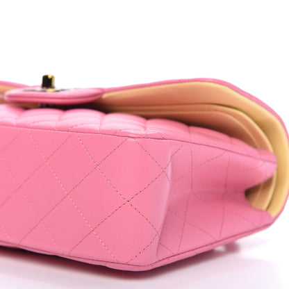 Chanel Lambskin Quilted Mini Rectangular Flap Pink Yellow 7 of 11