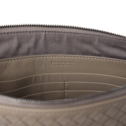 Bottega Veneta Nappa Intrecciato Large Flat Zip Biletto Pouch Mink 8 of 10