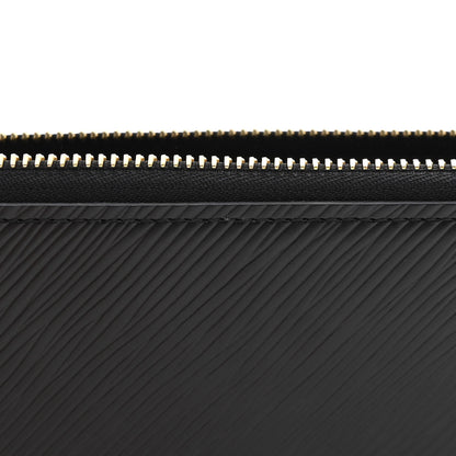 Louis Vuitton LOUIS VUITTON Epi Love Lock Zippy Wallet Black 8 of 9