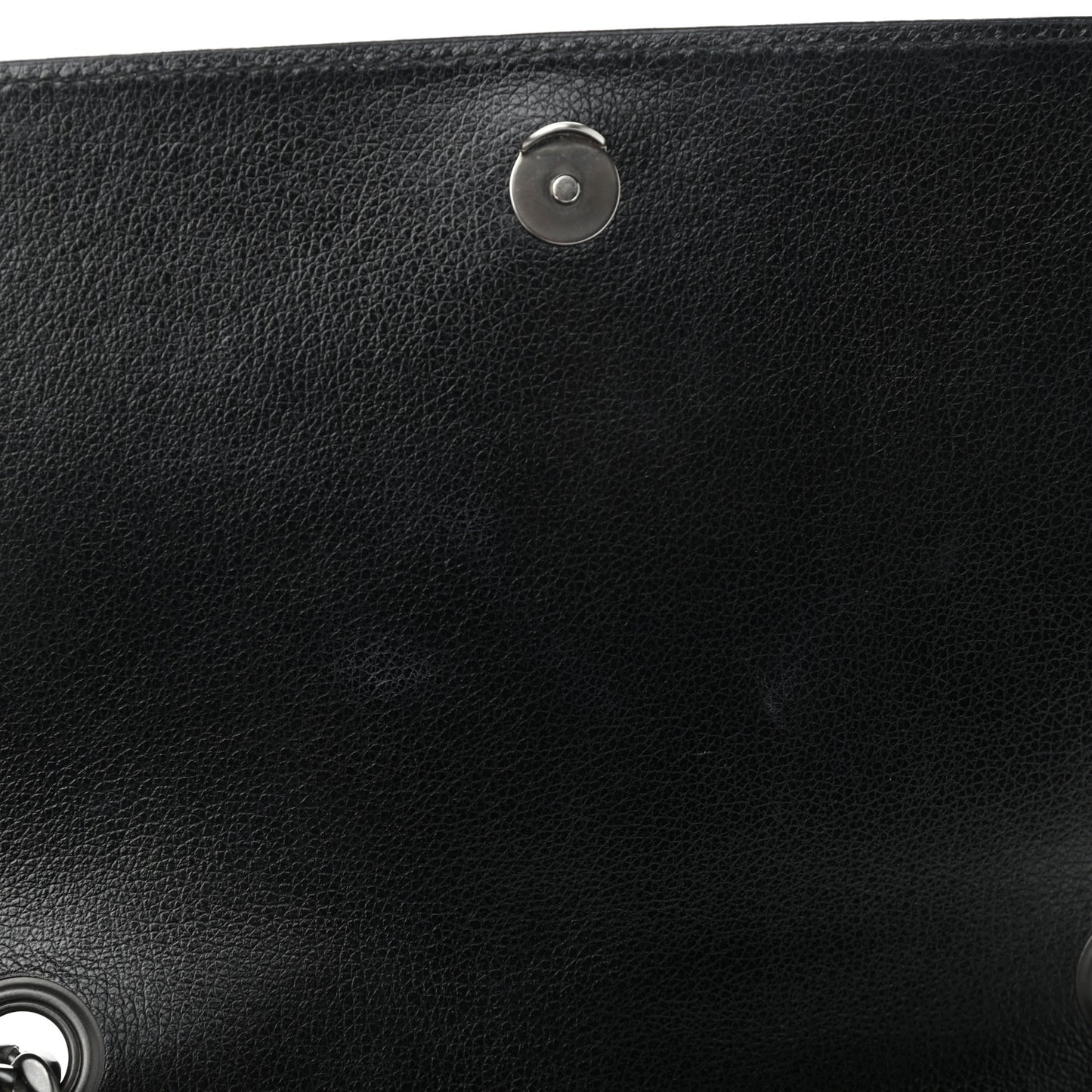 Glace Calfskin Studded Crossbody Grey Black