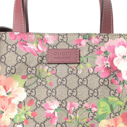 Gucci Soft GG Supreme Monogram Blooms Vertical Tote Beige Multicolor Dry Rose 10 of 10