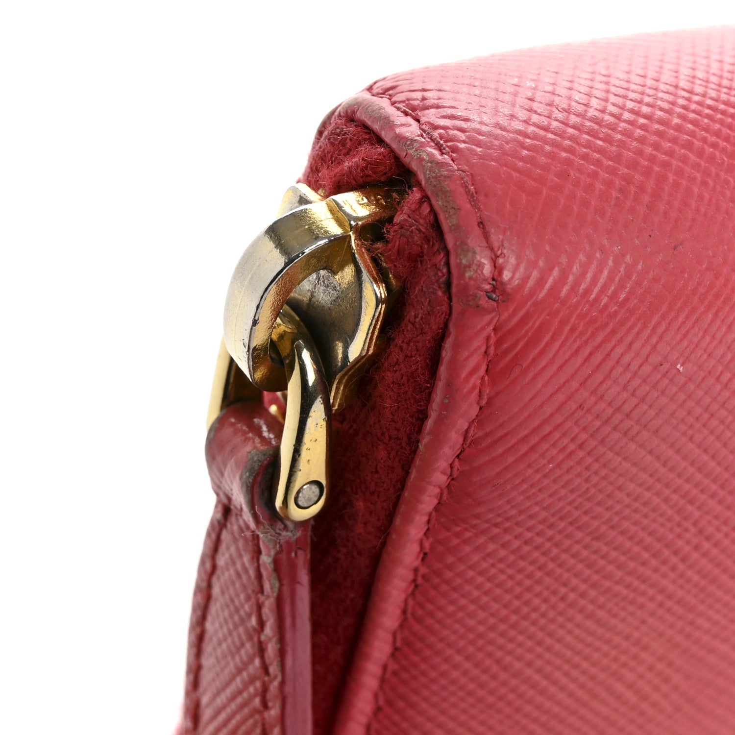 Prada Saffiano Fiocco Bow Zip Around Wallet Peonia 13 of 15