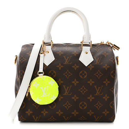 Louis Vuitton Monogram LV Match Speedy Bandouliere 25 White 1 of 10