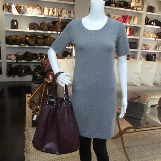 Vitello Leather Large Hobo Sandalo