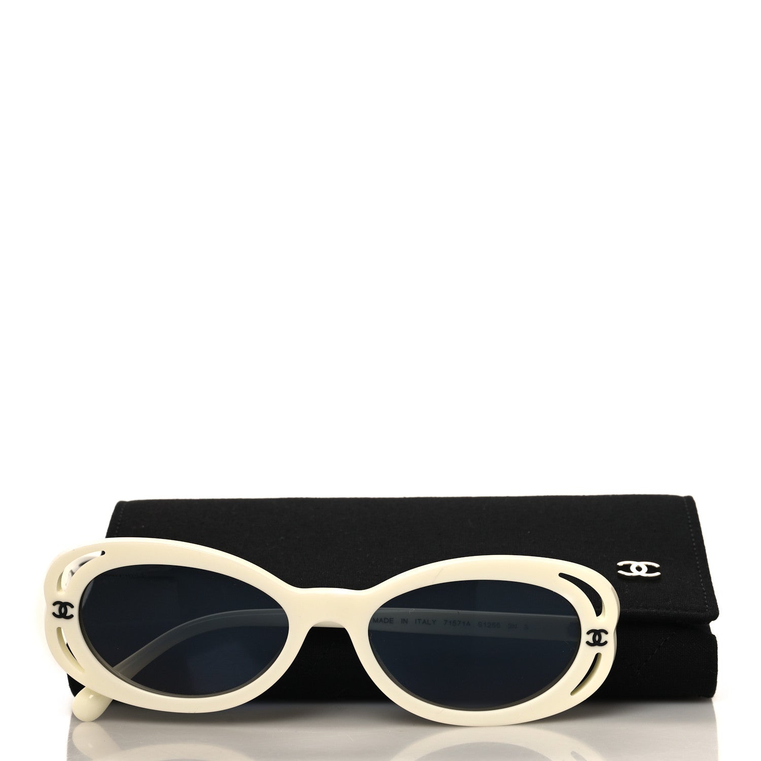 Chanel Acetate Oval Sunglasses 71571A White 7 of 7