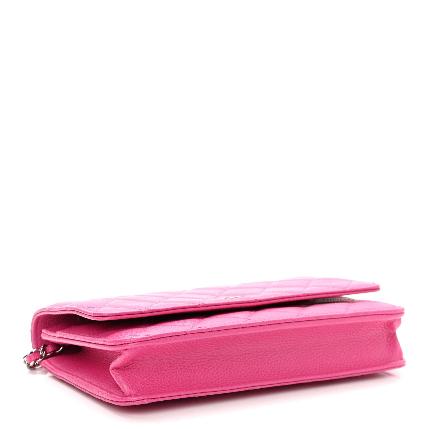 Chanel Caviar Quilted Wallet On Chain WOC Dark Pink 4 of 12