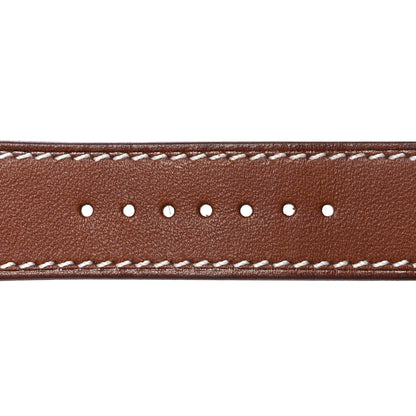 Hermes Barenia 42mm Apple Watch Single Tour Band  Fauve 3 of 11