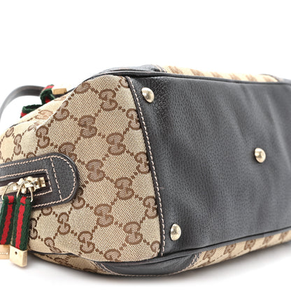 Gucci Monogram Small Princy Satchel Dark Brown 9 of 11