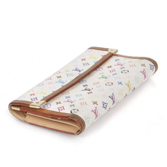 Louis Vuitton Monogram Multicolor Porte Tresor International Wallet White 5 of 12