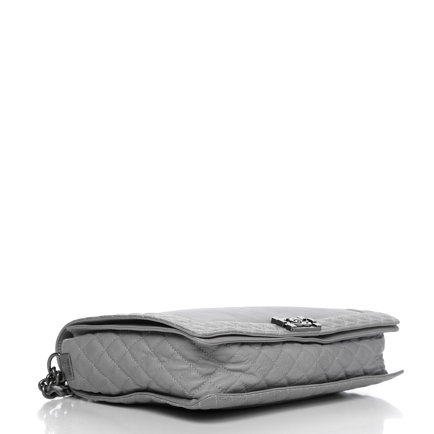 Calfskin Large Boy Reverso Flap Grey