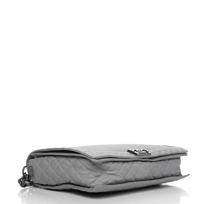 Chanel Calfskin Large Boy Reverso Flap Grey 3 of 9