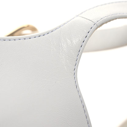 Chanel Shiny Goatskin Mary Jane Flats 35 White Black 10 of 13