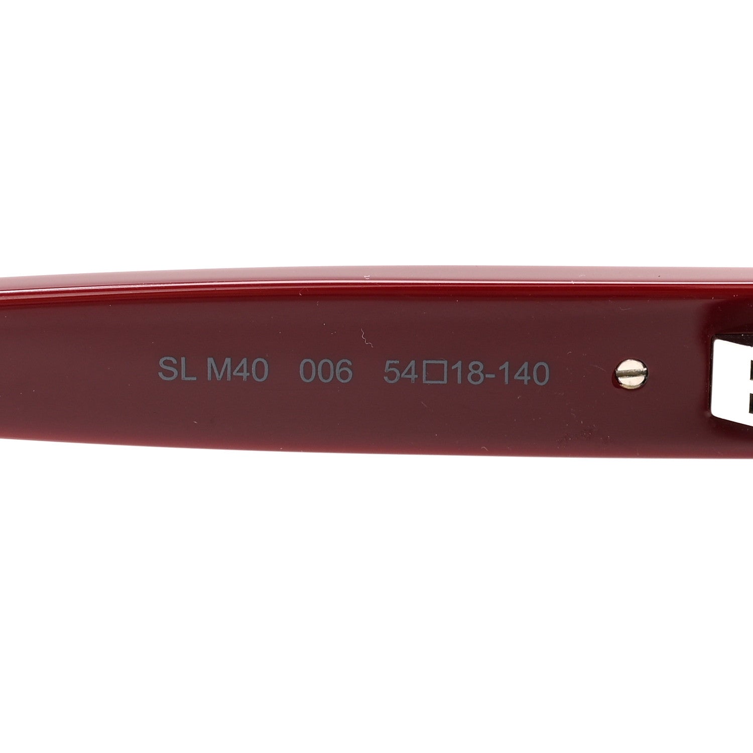 Saint Laurent Acetate SL M40 Sunglasses Red 6 of 7