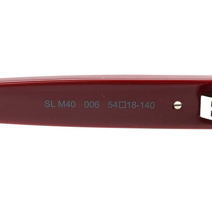 Saint Laurent Acetate SL M40 Sunglasses Red 6 of 7