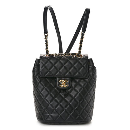 Chanel Lambskin Quilted Mini Urban Spirit Backpack Black 1 of 10