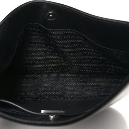 Prada Spazzolato Cleo Shoulder Bag Black 5 of 9